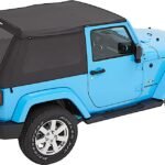 Bestop 56852-35 Trektop Fastback Soft Top - With Frame (Frame Included) Black diamond