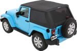 Bestop 56852-35 Trektop Fastback Soft Top - With Frame (Frame Included) Black diamond - Image 2