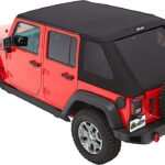 Bestop 56853-17 Trektop Fastback Soft Top - With Frame (Frame Included) Black twill