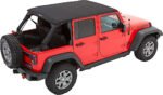 Bestop 56853-17 Trektop Fastback Soft Top - With Frame (Frame Included) Black twill - Image 5