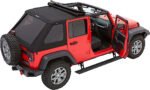 Bestop 56853-17 Trektop Fastback Soft Top - With Frame (Frame Included) Black twill - Image 8