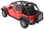 Bestop 56853-35 Trektop Fastback Soft Top - With Frame (Frame Included) Black diamond - Image 11