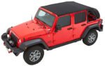 Bestop 56853-35 Trektop Fastback Soft Top - With Frame (Frame Included) Black diamond - Image 5