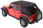 Bestop 56853-35 Trektop Fastback Soft Top - With Frame (Frame Included) Black diamond - Image 10