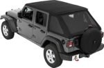Bestop 56862-17 Trektop Fastback Soft Top - With Frame (Frame Included) Black