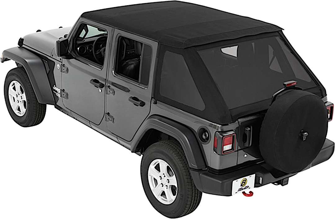 d345686217_1.jpg Bestop 56862-17 Trektop Fastback Soft Top - With Frame (Frame Included) Black - Image 1