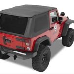 Bestop 56862-35 Trektop Fastback Soft Top - With Frame (Frame Included) Black diamond