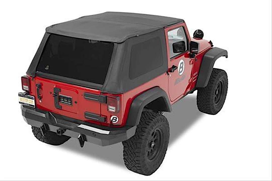 d345686235_1.jpg Bestop 56862-35 Trektop Fastback Soft Top - With Frame (Frame Included) Black diamond - Image 1