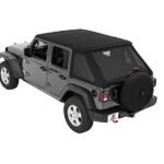 Bestop 56863-35 Trektop Fastback Soft Top - With Frame (Frame Included) Black diamond