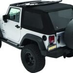 Bestop 56920-17 Trektop Fastback Soft Top - With Frame (Frame Included) Black twill