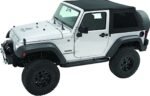 Bestop 56920-17 Trektop Fastback Soft Top - With Frame (Frame Included) Black twill - Image 2