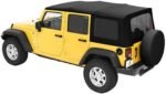 Bestop 79137-35 Replace-A-Top Soft Top - Without Frame (Requires Factory Frame) Black diamond