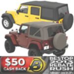 Bestop 79140-35 Replace-A-Top Soft Top - Without Frame (Requires Factory Frame) Black diamond - Image 6