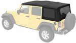 Bestop 79837-17 Replace-A-Top Soft Top - Without Frame (Requires Factory Frame) Black twill - Image 5