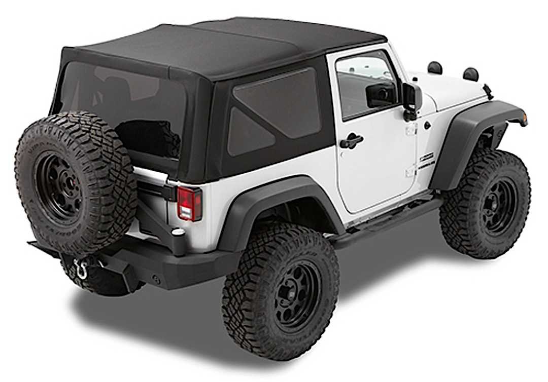 d347984617_1.jpg Bestop 79846-17 Replace-A-Top Soft Top - Without Frame (Requires Factory Frame) Black twill - Image 1