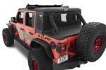 Bestop 80100-17 Trektop Halftop Soft Top - Frameless Design Black twill - Image 5