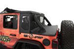 Bestop 80100-17 Trektop Halftop Soft Top - Frameless Design Black twill - Image 7