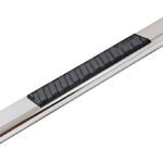 Dee Zee DZ16123 6 in. Oval Series Running Boards, Powdercoated Textured Black Non-Powered Stainless Steel Set of 2, Mounting Kit Sold Separately