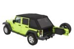 Bestop 56452-17 Trektop Slantback Series Soft Top - Frameless Design Black - Image 6