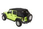 Bestop 56452-17 Trektop Slantback Series Soft Top - Frameless Design Black - Image 7