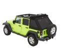 Bestop 56452-17 Trektop Slantback Series Soft Top - Frameless Design Black - Image 8