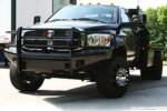 Fab Fours DR06-S1160-1 Front Black Steel Grille Guard, Powdercoated Black, with Full Grille Guard - Image 2