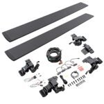 Go Rhino 20443273PC Running Boards, Textured Black, Aluminum, Crew Cab Pickup (Double Cab), E-BOARD E1 Electric Series