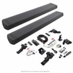 Go Rhino 20450674PC Running Boards, Textured Black, Aluminum, Sport Utility, MILD HYBRID EV-GAS (MHEV)/GAS, E-BOARD E1 Electric Series