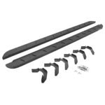 Go Rhino 63412680ST Running Boards, Protective Bedliner Coating, Steel, 4-Door, Extended Cab Pickup, RB10 Slim Line Series