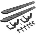 Go Rhino 6342998020PC Running Boards, Textured Black, Galvanized Steel, 4-Door, Extended Cab Pickup, RB10 Series