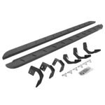 Go Rhino 63429980ST Running Boards, Protective Bedliner Coating, Steel, 4-Door, Extended Cab Pickup, RB10 Slim Line Series