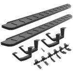 Go Rhino 6344168720PC Running Boards, Textured Black, Galvanized Steel, 4-Door, Crew Cab Pickup, Crew Max, RB10 Series