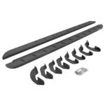 Go Rhino 63441687ST Running Boards, Protective Bedliner Coating, Steel, 4-Door, Crew Cab Pickup, Crew Max, RB10 Slim Line Series