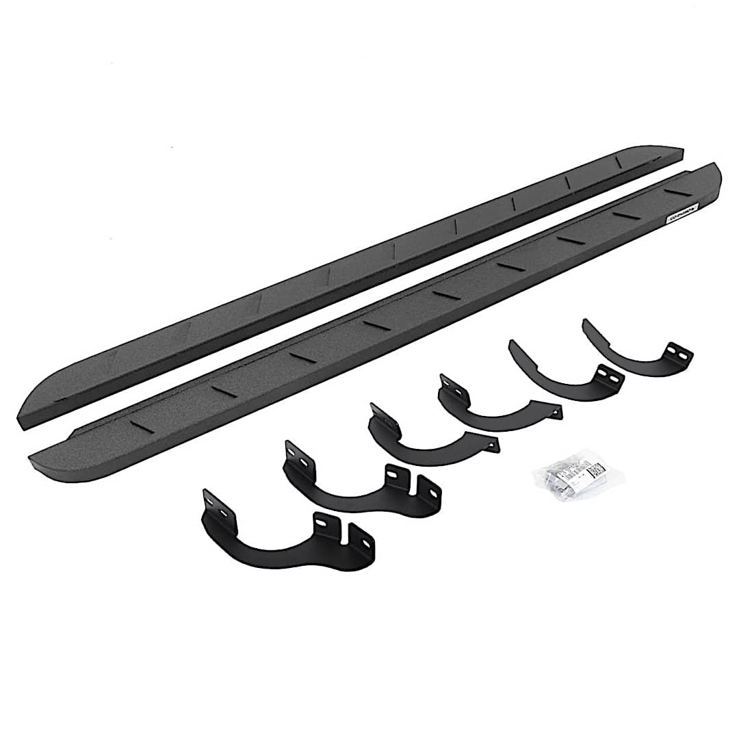 g2663442568st_1.jpg Go Rhino 63442568ST Running Boards, Protective Bedliner Coating, Steel, 4-Door, Sport Utility, RB10 Slim Line Series - Image 1