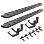 Go Rhino 6344328020PC Running Boards, Textured Black, Galvanized Steel, Crew Cab Pickup (Double Cab), RB10 Series