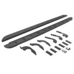 Go Rhino 63443280ST Running Boards, Protective Bedliner Coating, Galvanized Steel, Crew Cab Pickup (Double Cab), RB10 Slim Line Series