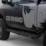 Go Rhino 63443580T Running Boards, Protective Bedliner Coating, Steel, 4-Door, Extended Cab Pickup, RB10 Slim Line Series - Image 4