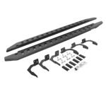 Go Rhino 69409980ST Running Boards, Protective Bedliner Coating, Steel, 4-Door, Extended Cab Pickup (Quad Cab), RB20 Slim Line Series