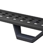 Go Rhino 6941508720PC Running Boards, Powdercoated Textured Black, Steel, with 2-Pairs of RB10 Drop Steps, 4-Door, Crew Cab Pickup, RB20 Raptor-Style Series