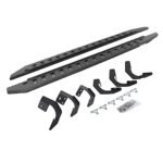 Go Rhino 69429980ST Running Boards, Protective Bedliner Coating, Steel, 4-Door, Extended Cab Pickup, RB20 Slim Line Series