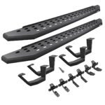 Go Rhino 6943068020PC Running Boards, Textured Black, Steel, 4-Door, Extended Cab Pickup, RB20 Series