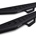 Go Rhino 6944256820T Running Boards, Powdercoated Textured Black, Steel, Includes Mounting Brackets and Two Pairs of Drop Down Steps, 4-Door, Sport Utility, RB20 Raptor-Style Series