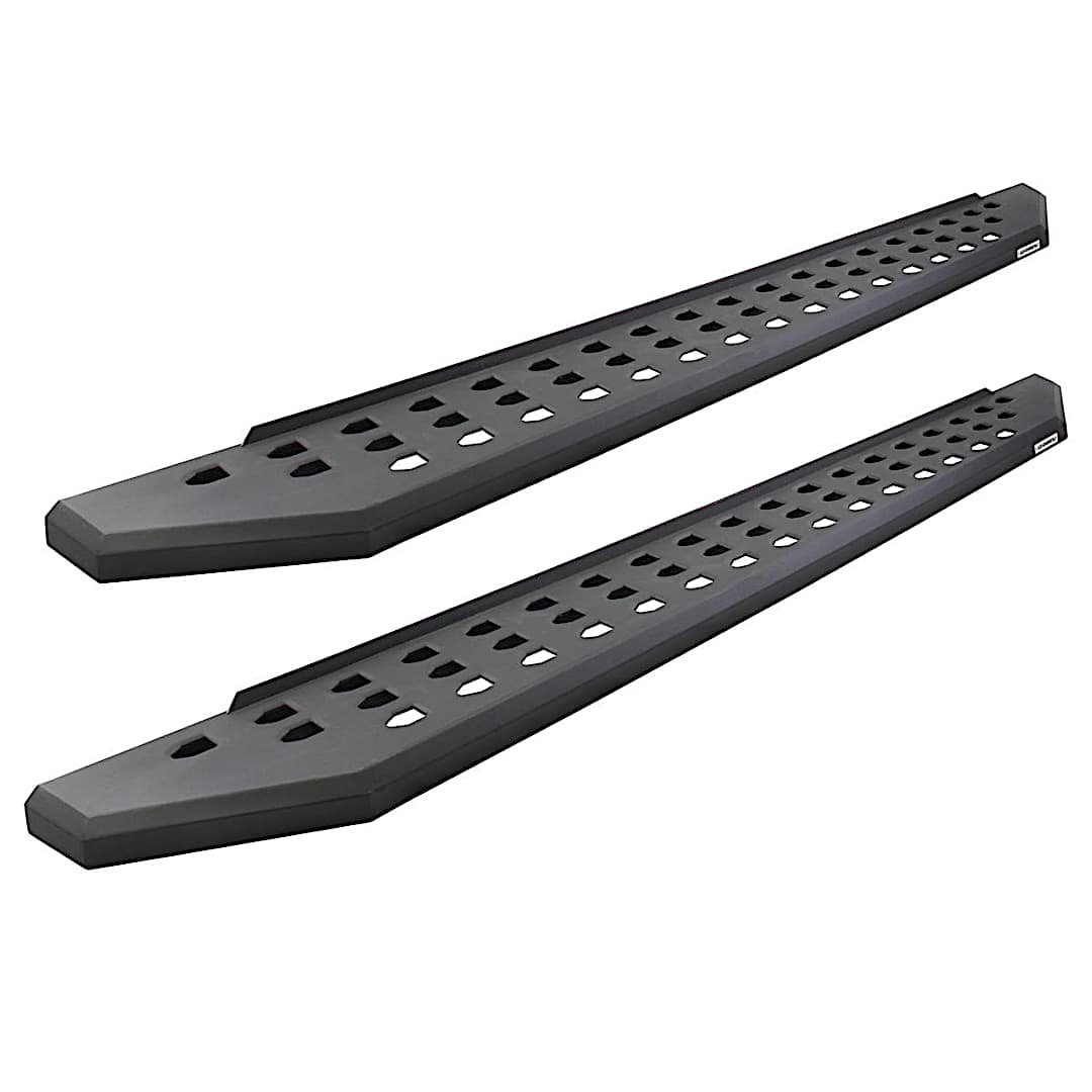 g266944358020pc_1.jpg Go Rhino 6944358020PC Running Boards, Powdercoated Textured Black, Steel, 4-Door, Extended Cab Pickup, RB20 Raptor-Style Series - Image 1