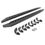 Go Rhino 69443580ST Running Boards, Protective Bedliner Coating, Steel, 4-Door, Extended Cab Pickup, RB20 Slim Line Series