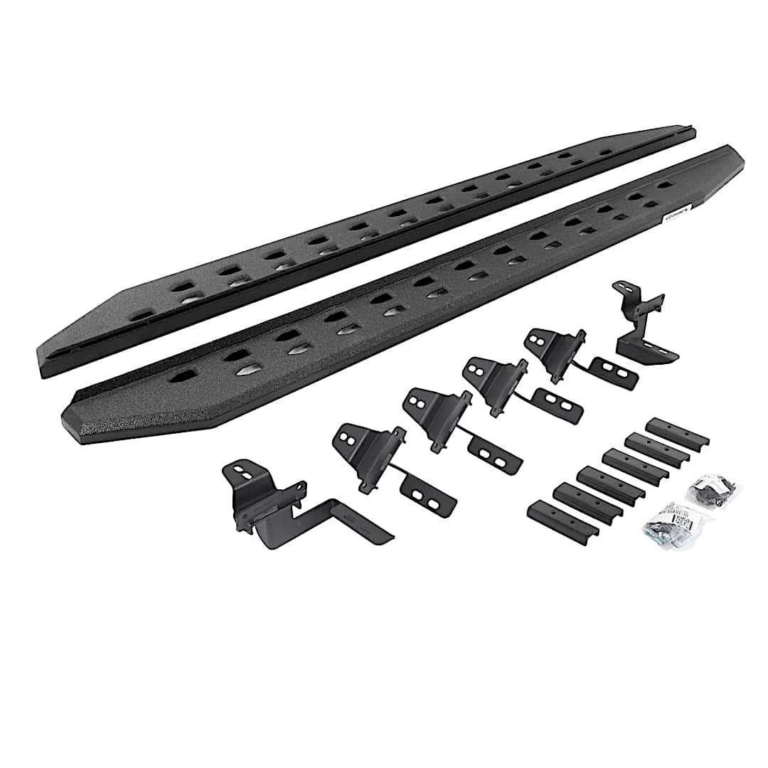 g2669450568st_1.jpg Go Rhino 69450568ST Running Boards, Protective Bedliner Coating, Steel, 4-Door, Sport Utility, RB20 Slim Line Series - Image 1