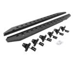 Go Rhino 69450673ST Running Boards, Protective Bedliner Coating, Steel, 4-Door, Sport Utility, RB20 Slim Line Series