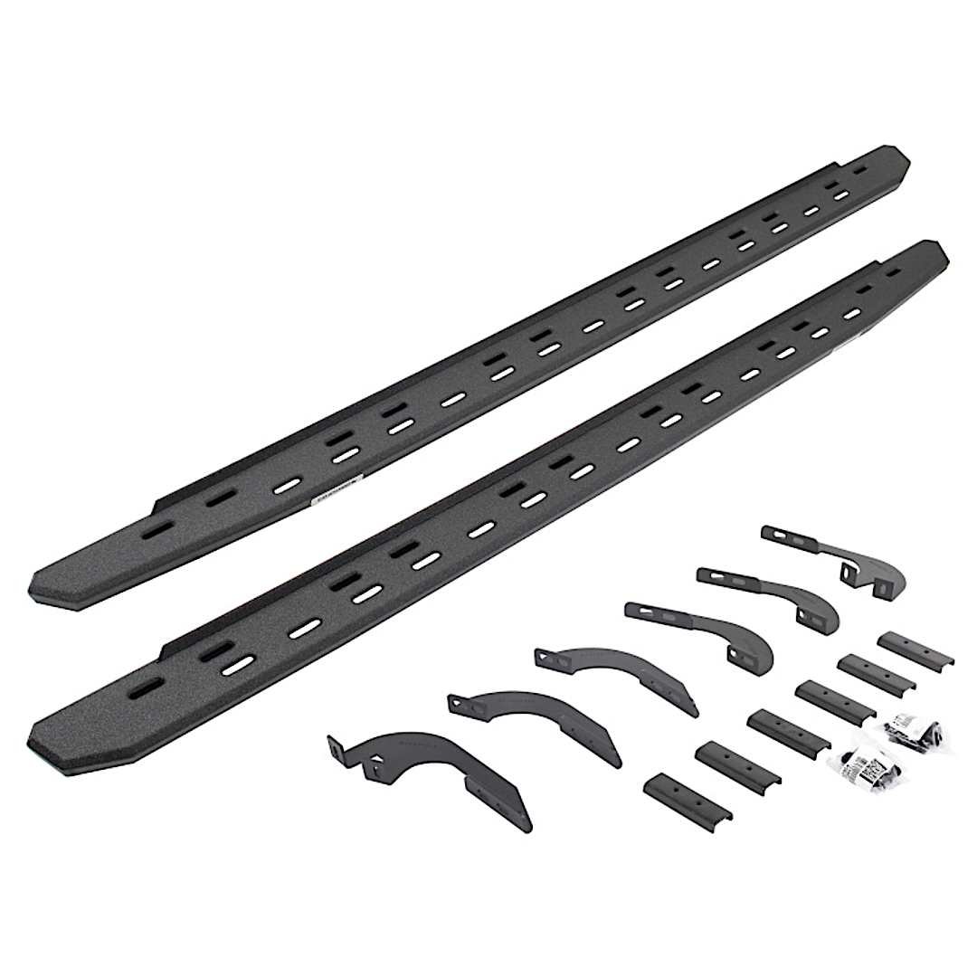 g2669643280st_1.jpg Go Rhino 69643280ST Running Boards, Protective Bedliner Coating, Galvanized Steel, Crew Cab Pickup (Double Cab), RB30 Slim Line Series - Image 1