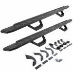 Go Rhino 6964397320T Running Boards, Protective Bedliner Coating, Galvanized Steel, Brackets and (2) Set of Drop Steps Included, 4-Door, Sport Utility, RB30 Series
