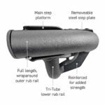 Go Rhino DT4205T Running Boards, Textured Black, Steel, 4-Door, Crew Cab Pickup - Image 5
