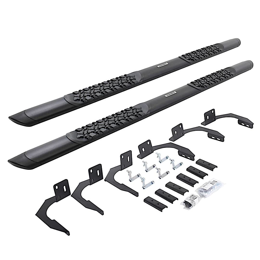 g26v3410687t_1.jpg Go Rhino V3410687T Running Boards, Powdercoated Textured Black, Aluminum, 4-Door, Crew Cab Pickup, V3 Series - Image 1